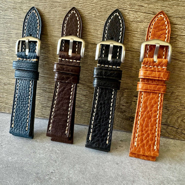 Buffalo Embossed Nappa Leather Watch Strap